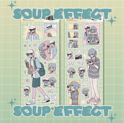 [SE07] NEW Soup Effect Camera & Record Sticker Sheet (options)