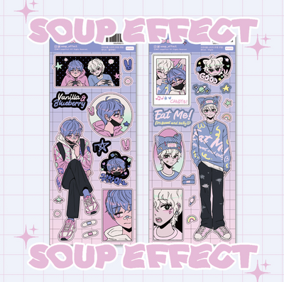 [SE10] NEW Soup Effect Candies Sticker Sheet (options)