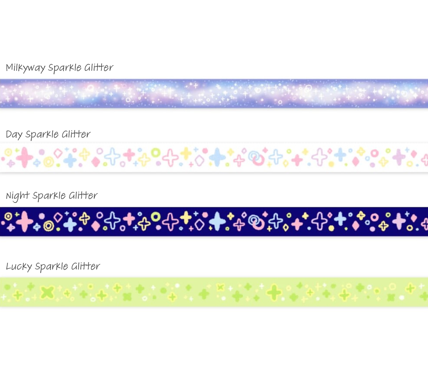 [GO42] Gowoongrim Sparkly Glitter Masking Tape 20mm x5m (options)