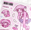 [MX61] NEW Maxxie Club Fluffy Angel Sticker Sheets (options)