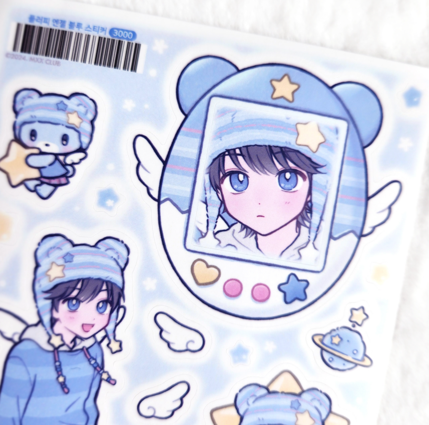 [MX61] NEW Maxxie Club Fluffy Angel Sticker Sheets (options)