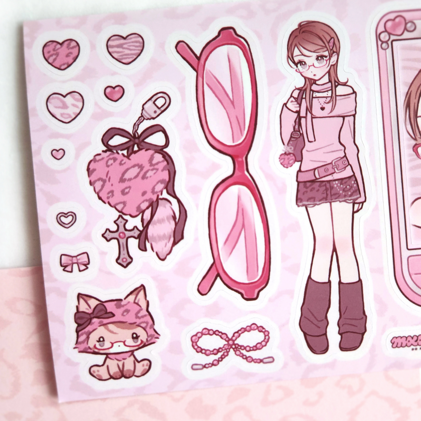 [MX64] NEW Maxxie Club Glasses Girls Sticker Sheets (options)