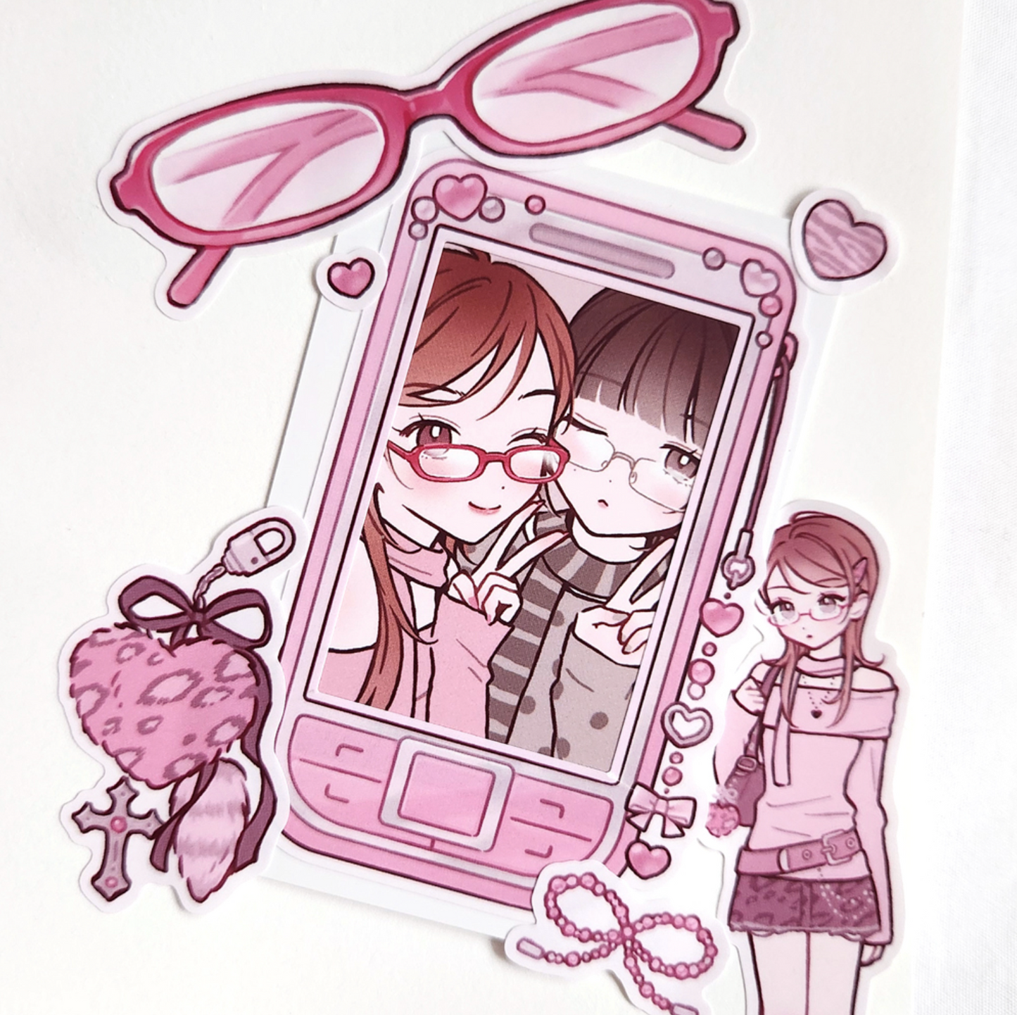 [MX64] NEW Maxxie Club Glasses Girls Sticker Sheets (options)