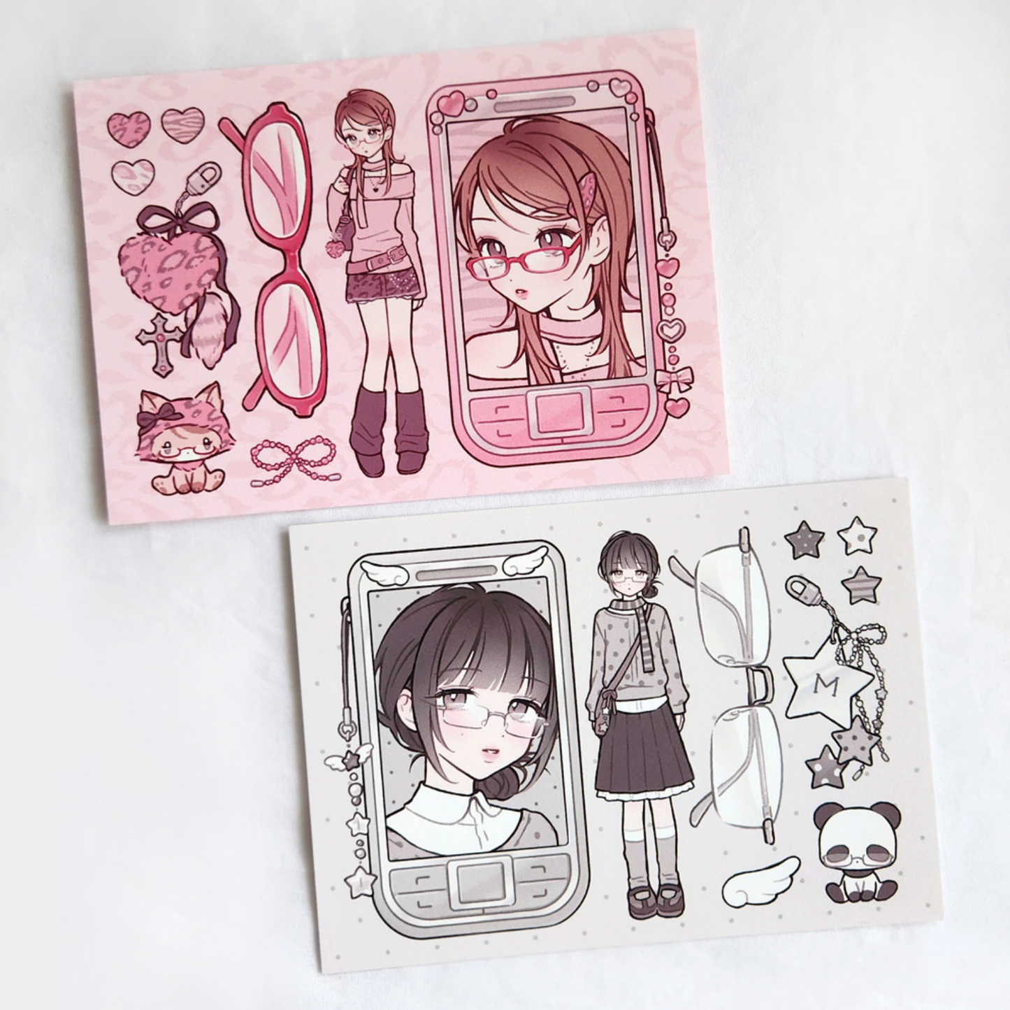 [MX65] NEW Maxxie Club Glasses Girls Postcards (options)