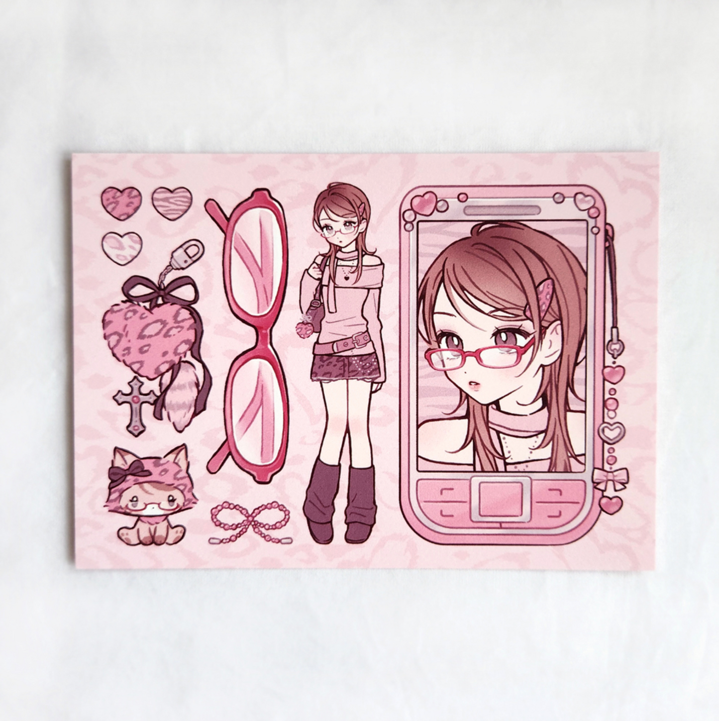 [MX65] NEW Maxxie Club Glasses Girls Postcards (options)