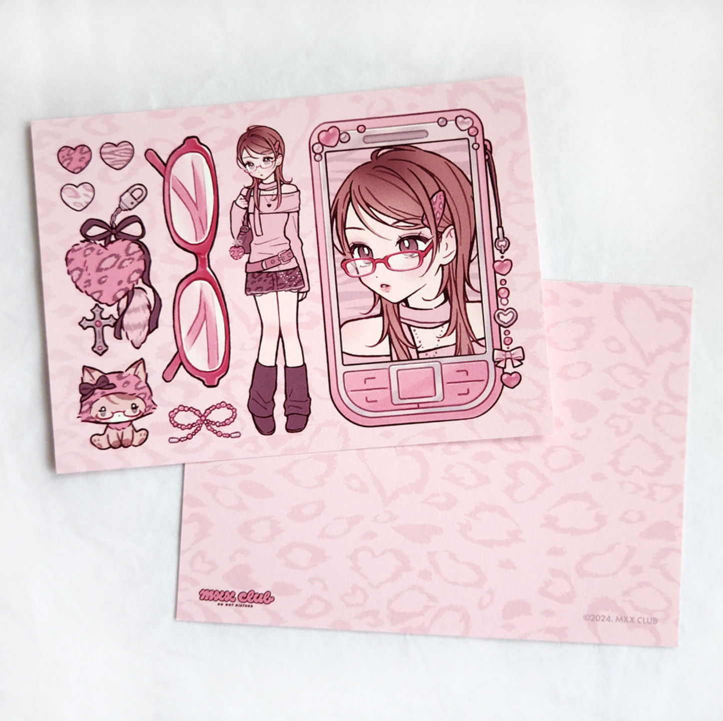 [MX65] NEW Maxxie Club Glasses Girls Postcards (options)