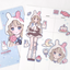 [MX67] NEW Maxxie Club Ghost Bunny Party Sticker Sheet