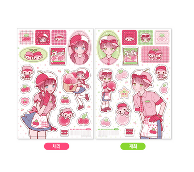 [MX72] NEW Maxxie Club Cherry Jelly Factory Sticker Sheets (options)