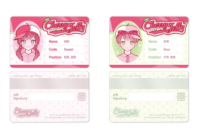 [MX75] NEW Maxxie Club Cherry Jelly Factory ID Card Photocard Set