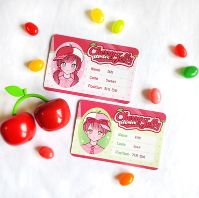 [MX75] NEW Maxxie Club Cherry Jelly Factory ID Card Photocard Set