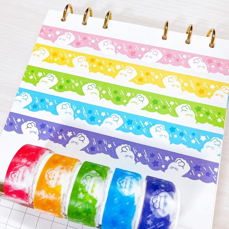 [LT14] DISCOUNT DESK Lita Planet Diecut Ghost Bunny Masking Tape - options