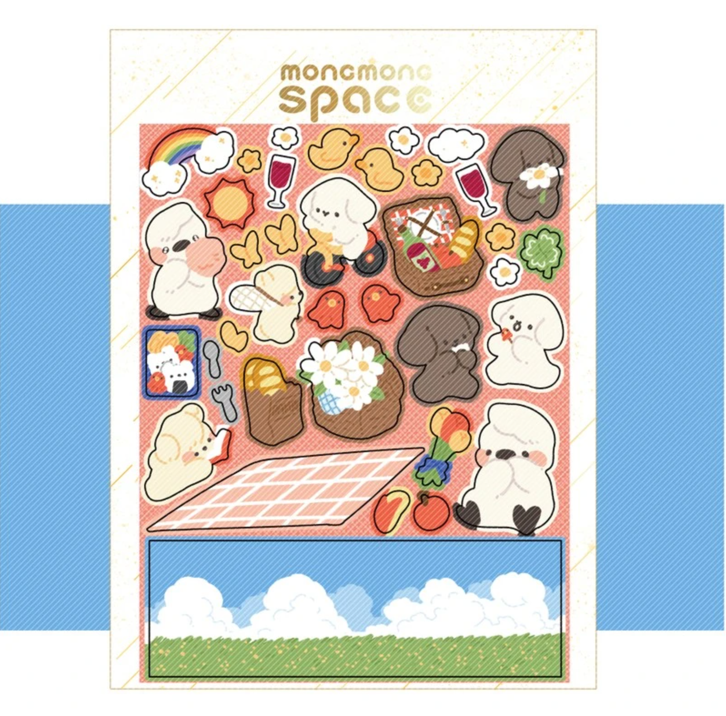 [MM43] DISCOUNT DESK Mong Mong Space Picnic Dream Fairy Sticker Sheet