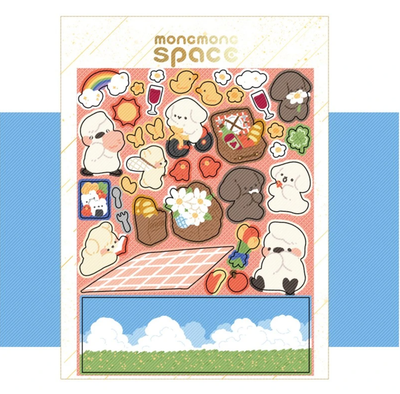 [MM43] DISCOUNT DESK Mong Mong Space Picnic Dream Fairy Sticker Sheet