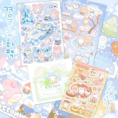 [CW05] Cotton World Winter Fairytale Sticker Pack