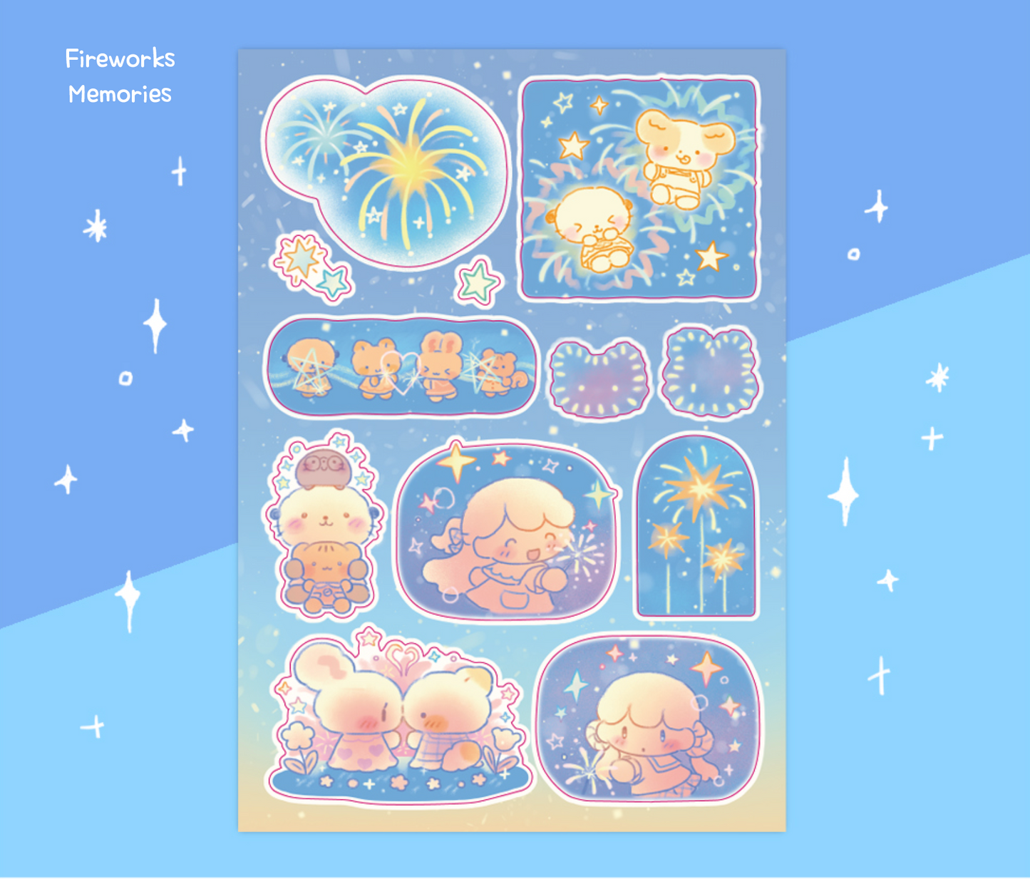 [CW36] Cotton World Droplets of Summer Memories Sticker Pack (Pack/Singles)