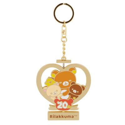 [RL02] Rilakkuma 20th Anniversary Spinning Gold Keychain