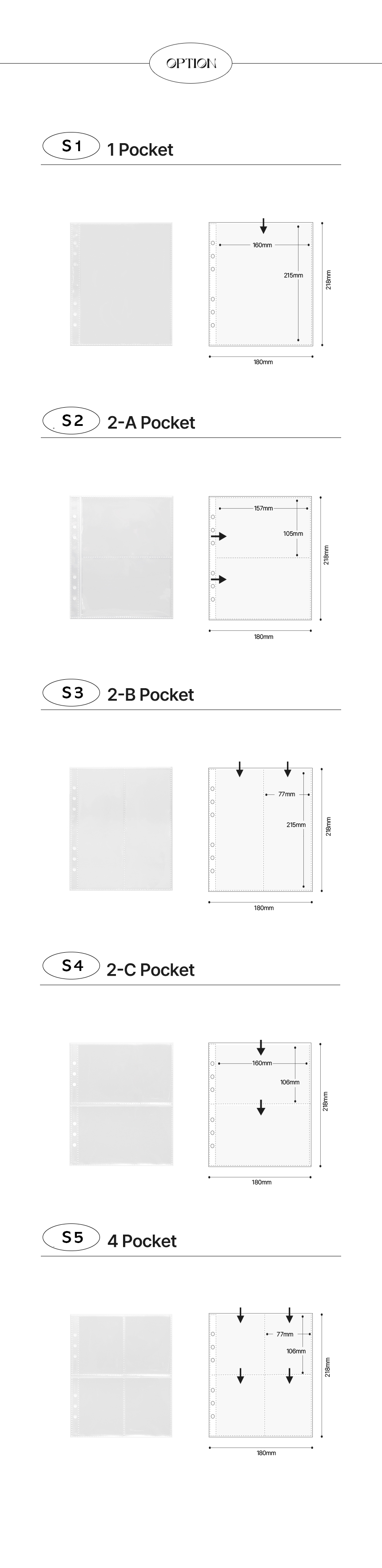 [YD04] Yudaeng A5 Medium 6 Holes Premium Binder Pages (Pack Of 10) (options)***