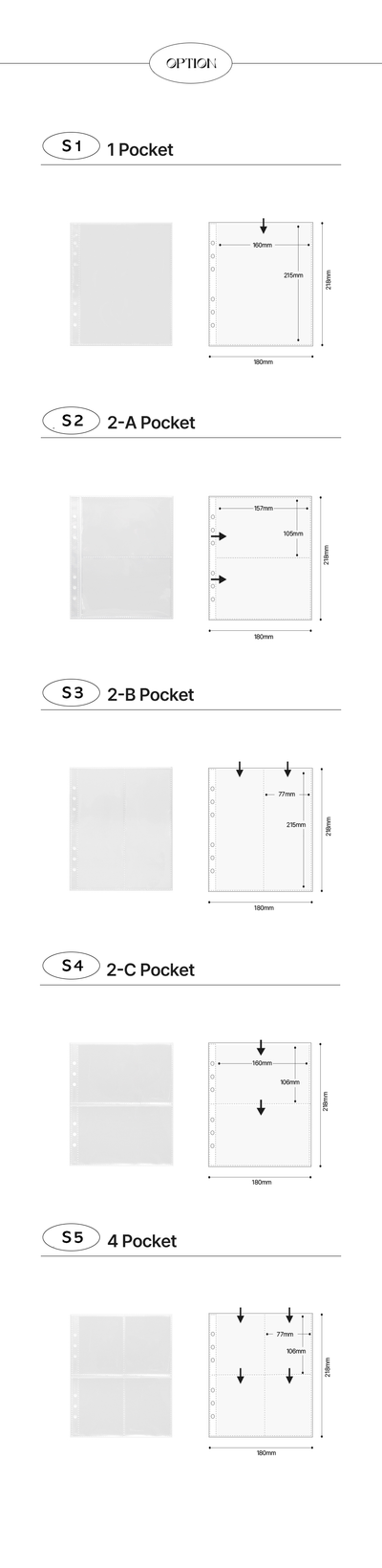 [YD04] Yudaeng A5 Medium 6 Holes Premium Binder Pages (Pack Of 10) (options)***