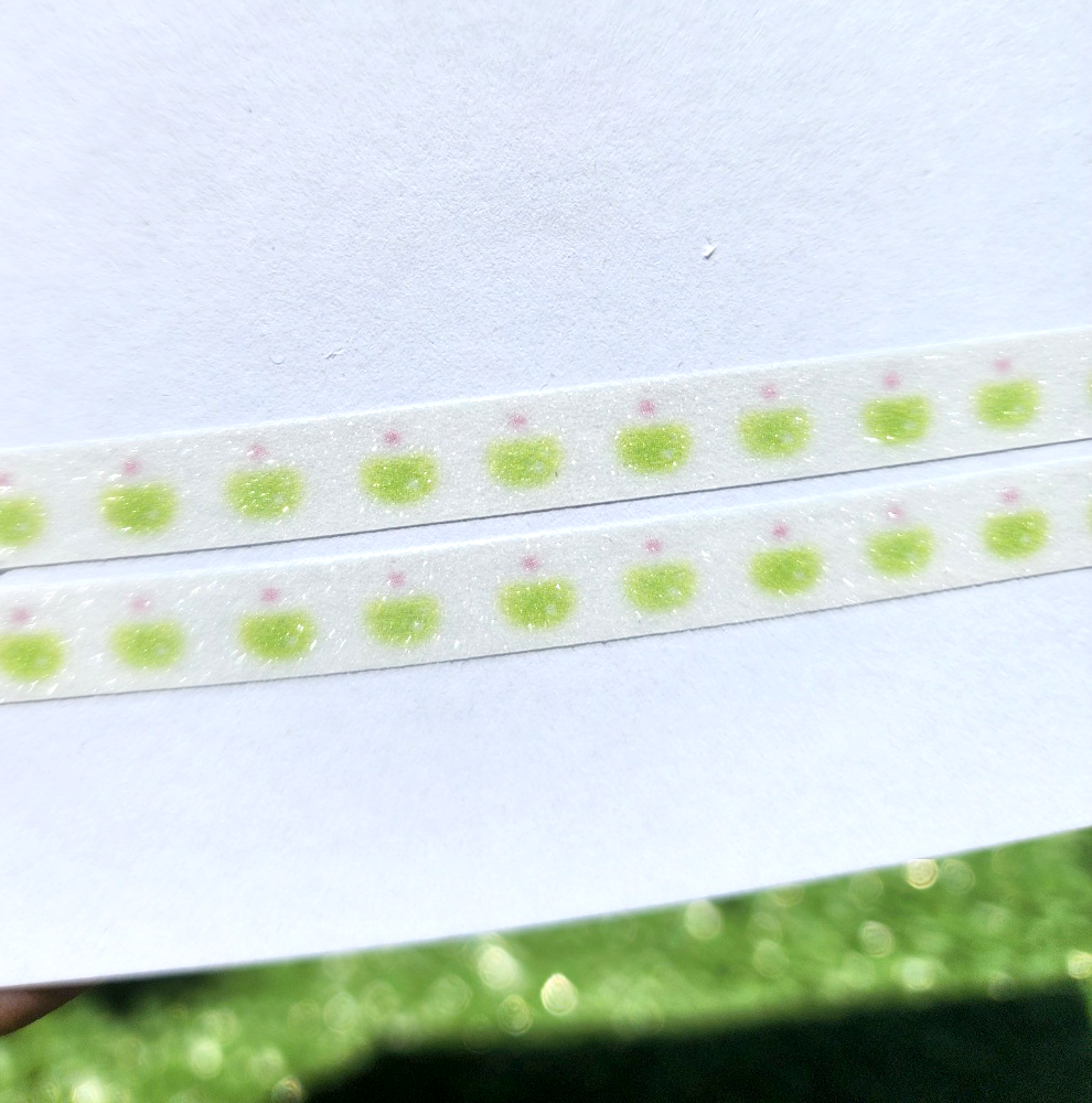 [SY28] Syomsyom Melon Soda Glitter Masking Tape 7mm x 5m (options)