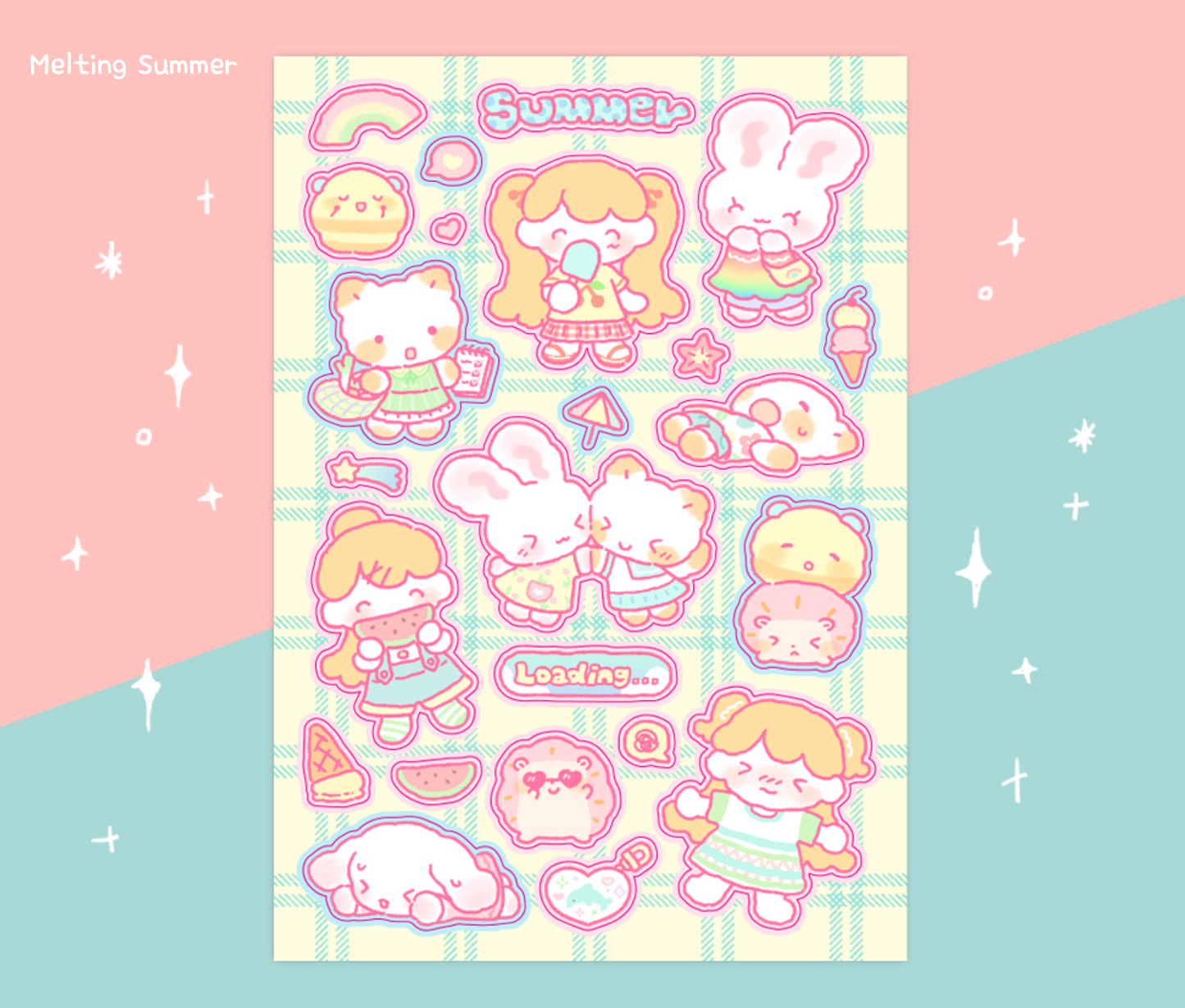 [CW37] Cotton World Summer Story Sticker Pack (Pack/Singles)