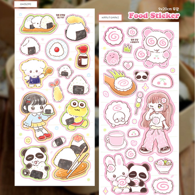 [PK13] Pinkrue Onigiri & Narutomaki Sticker Pack (Singles/Pack)