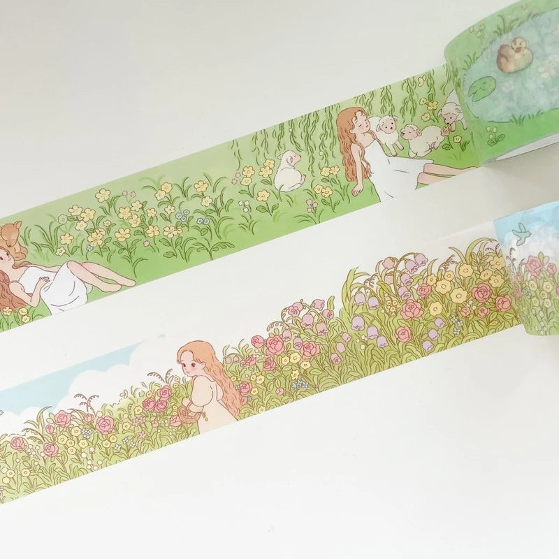 [BR03] by.rana Flower Garden/Rest of Mind Masking Tape (30mm x 10m)