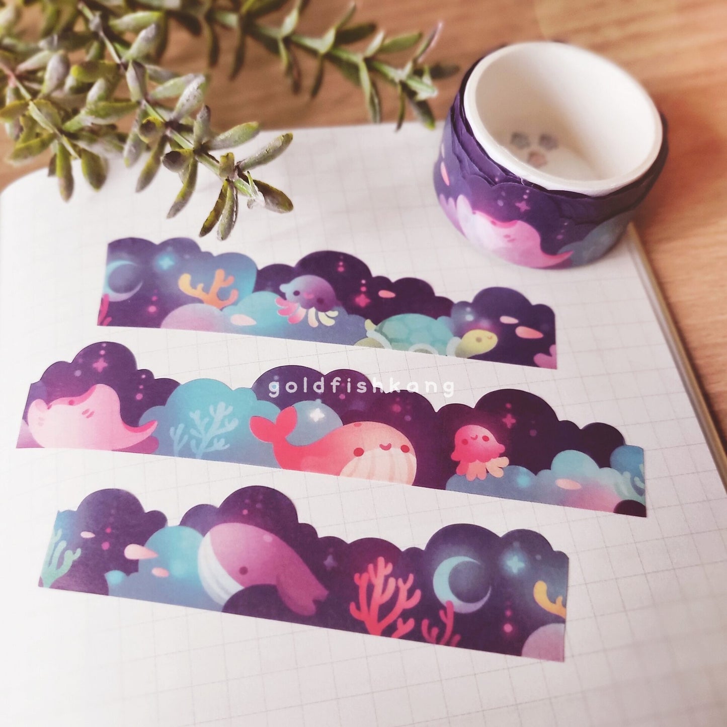 [GK01] Goldfishkang Clougazing Masking Tape (options)