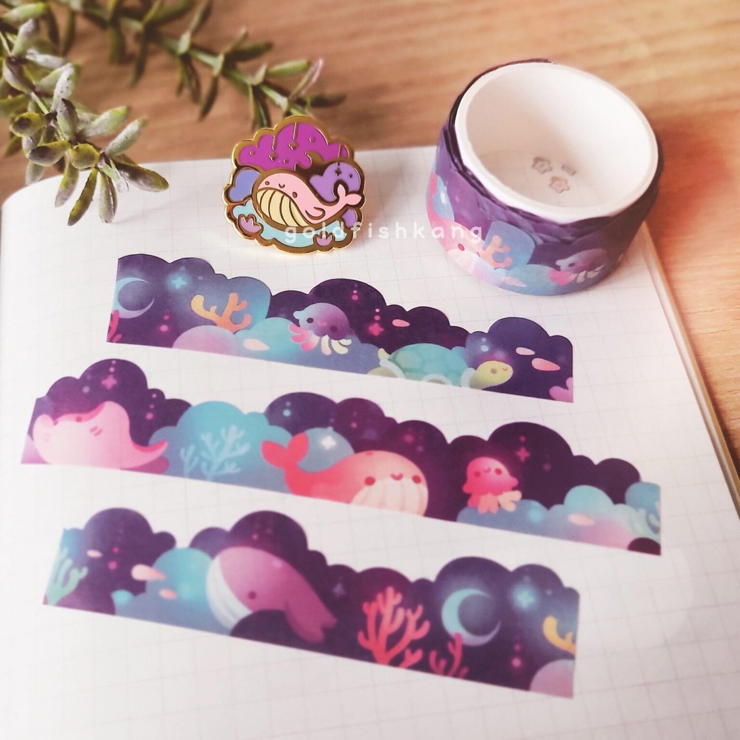 [GK01] Goldfishkang Clougazing Masking Tape (options)