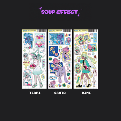 [SE08] NEW Soup Effect Summer Sticker Sheet (options)