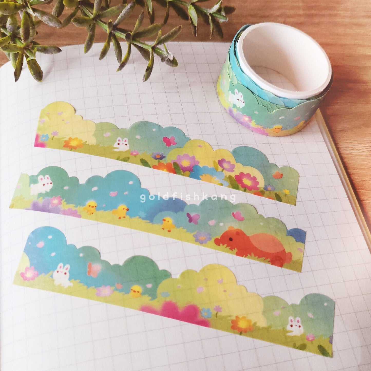 [GK01] Goldfishkang Clougazing Masking Tape (options)