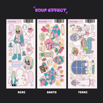 [SE04] NEW Soup Effect Warm Weather Sticker Sheet (options)